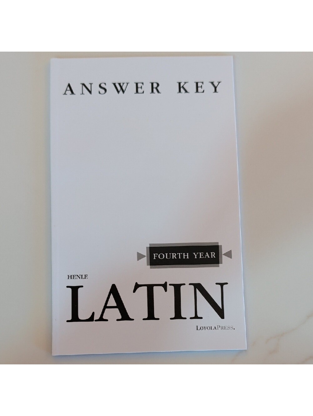 Henle Latin Fourth Year Answer Key, Classical, Education, Homeschool